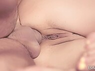 Husband comes home from work and thrusts his stiff boner into his stunning wife’s vagina and asshole 11