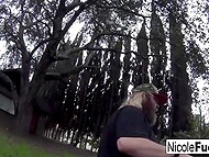 Viking queen Nicole Aniston blows massive cock of the fantastic man with a bull head and rides it with her twat  10