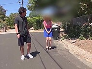 Kinky dude controls Japanese chick’s vibrator inside her twat and plays with her tits in public 6