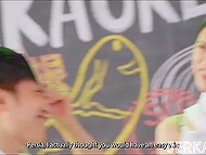 Perverted Asian teacher has a filthy lesson which ends up with sex with lucky student on the table 7