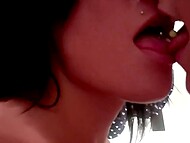 Shameless amateur tarts make videos of them licking and fingering each other’s pussies in public places 4