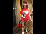 Red-haired Latina MILF Barbie Rivas enjoys oral foreplay with a fat dude before sliding her cunt on his dick 10