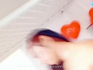 Winsome Latina webcam model Valery Ortizz teases with her big ass and sticks sex toys into her all holes 4