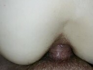 Stud sticks thick XXX phallus between round butt cheeks of his amateur Latina girlfriend in POV 8