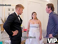 Cuckold fiance watches his plump bride taking the restaurant owner’s thick cock to pay the bill for the banquet 4