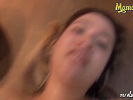 Filthy Colombian wife sleeps with the other men while her husband is away 10