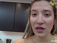 Filthy Colombian wife sleeps with the other men while her husband is away 4