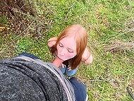 Tiny schoolgirl Yuiwoo awash in jizz in the open air for truancy 10