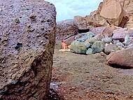 Lucky dude GentlyPerv watches two naked girls masturbating with a big toy on the beach 10