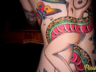 Inked whore unleashing heartfelt fervor for Romeo Mancini in POV 11